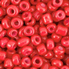 Seed beads 6/0 (4mm) Amaranth red